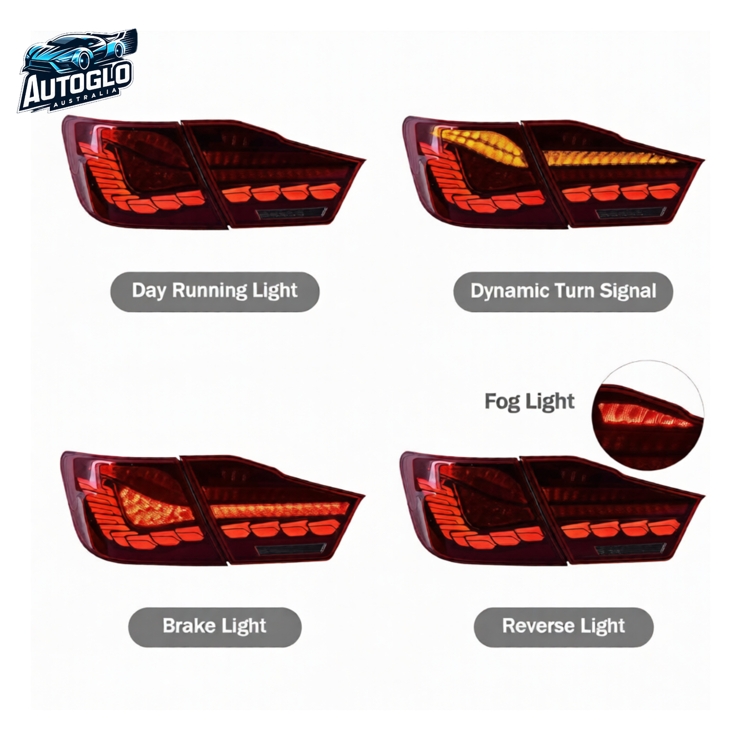 Autoglo Australia Toyota Camry 2012–2014 LED Tail Lights