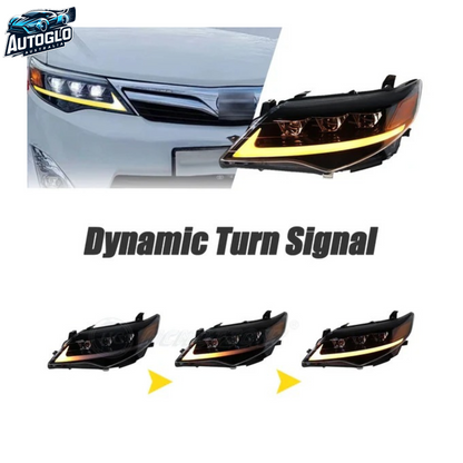 Autoglo Australia LED Headlights For Toyota Camry 2012-2014 DRL Start UP Animation