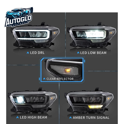 VLAND LED Headlights & Tail Lights Compatible With Toyota Tacoma 2016-2019