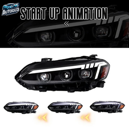 Autoglo Australia LED Headlights for  2022-2023 11th Gen Honda Civic with Start UP