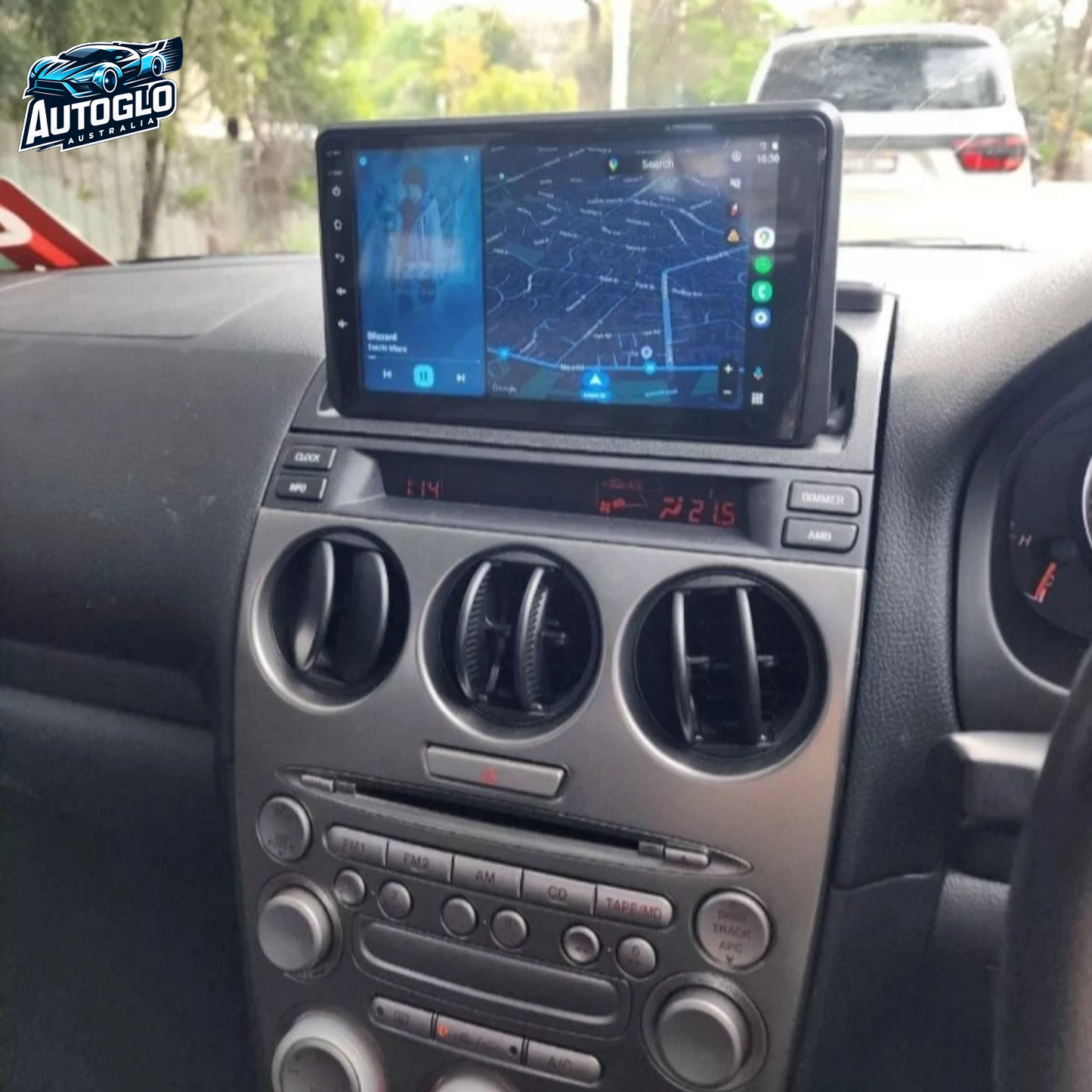 Autoglo Australia 9" CarPlay Android 13 GPS BT WiFi Stereo For MAZDA 6 (2005+ Models) 2GB+32GB
