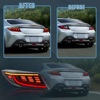 VLAND Smoked Lens LED Tail lights Assembly For Toyota GR86 Subaru BRZ 2022-2024