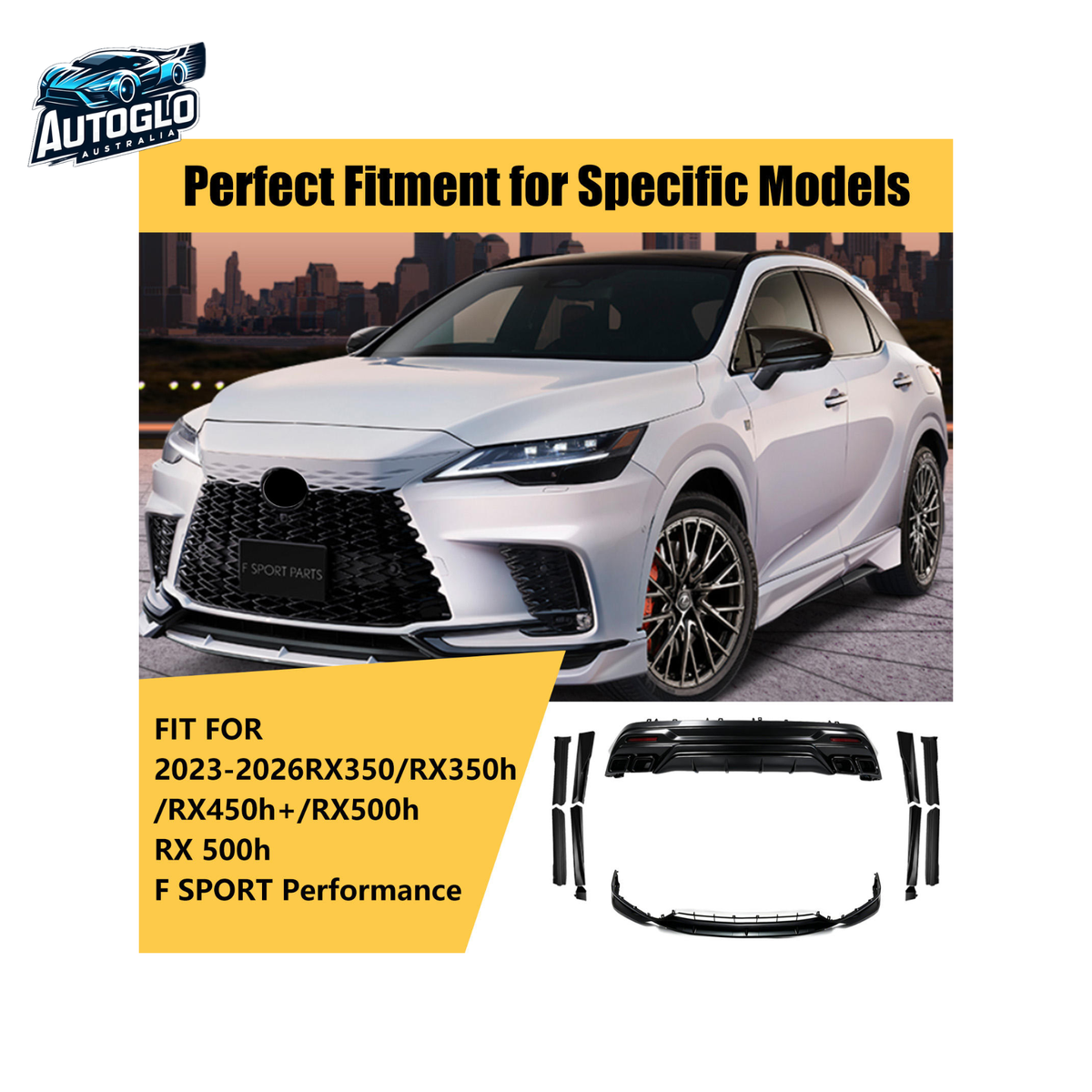 Autoglo Australia Lexus RX350h/RX500h 2023 Carbon Body Kit