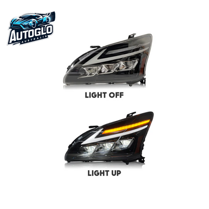 Autoglo Australia LED Headlights For Lexus RX330 RX350 RX400h 2003-2009 Start UP Animation High Quality Continuous Front lights