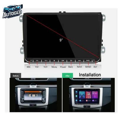 Autoglo Australia 9" CarPlay Android Stereo For VW T5 POLO CADDY AMAROK GOLF JETTA TIGUAN SKODA