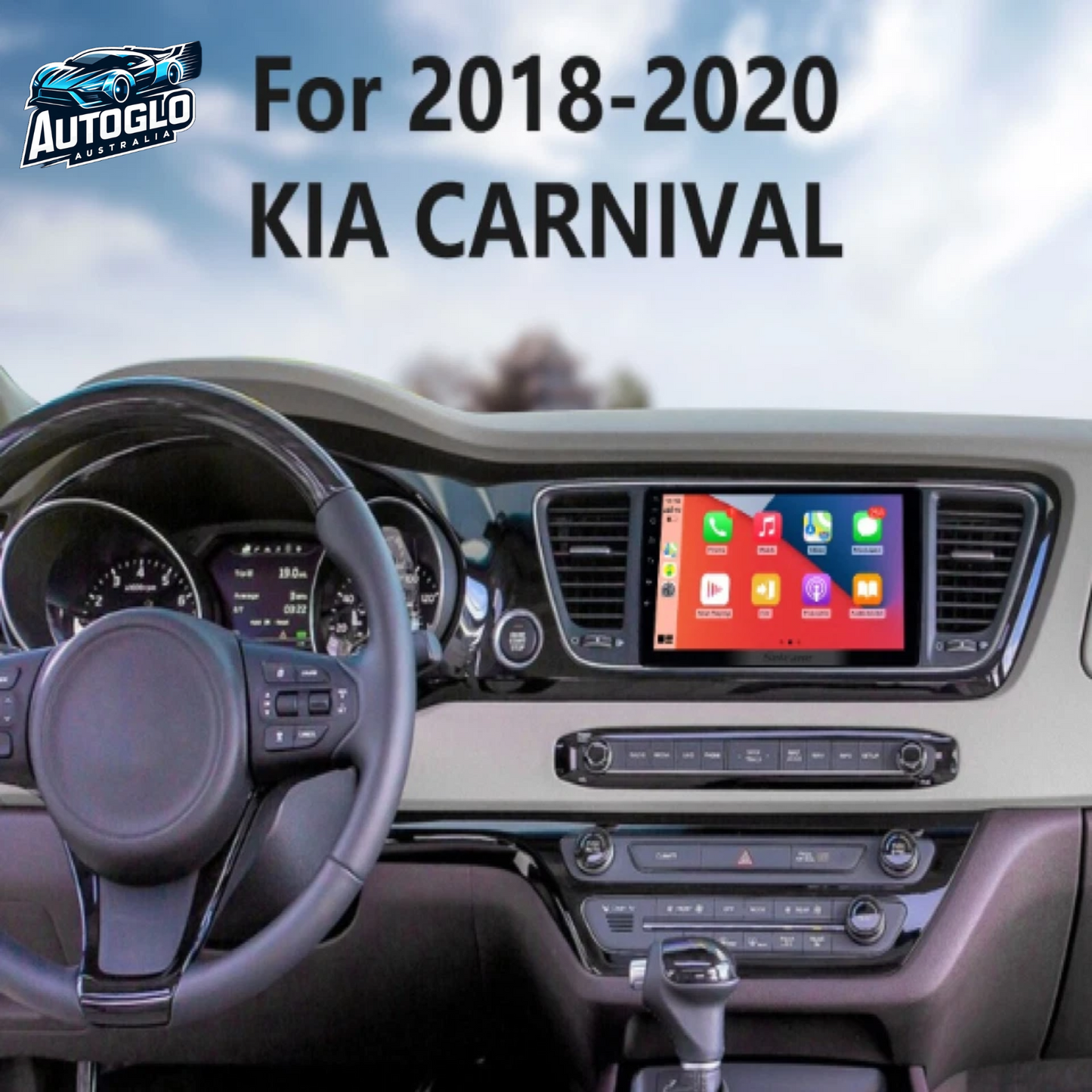 Autoglo Australia 9" (2GB+32G) Android Carplay BT GPS Stereo for KIA CARNIVAL (2018+)