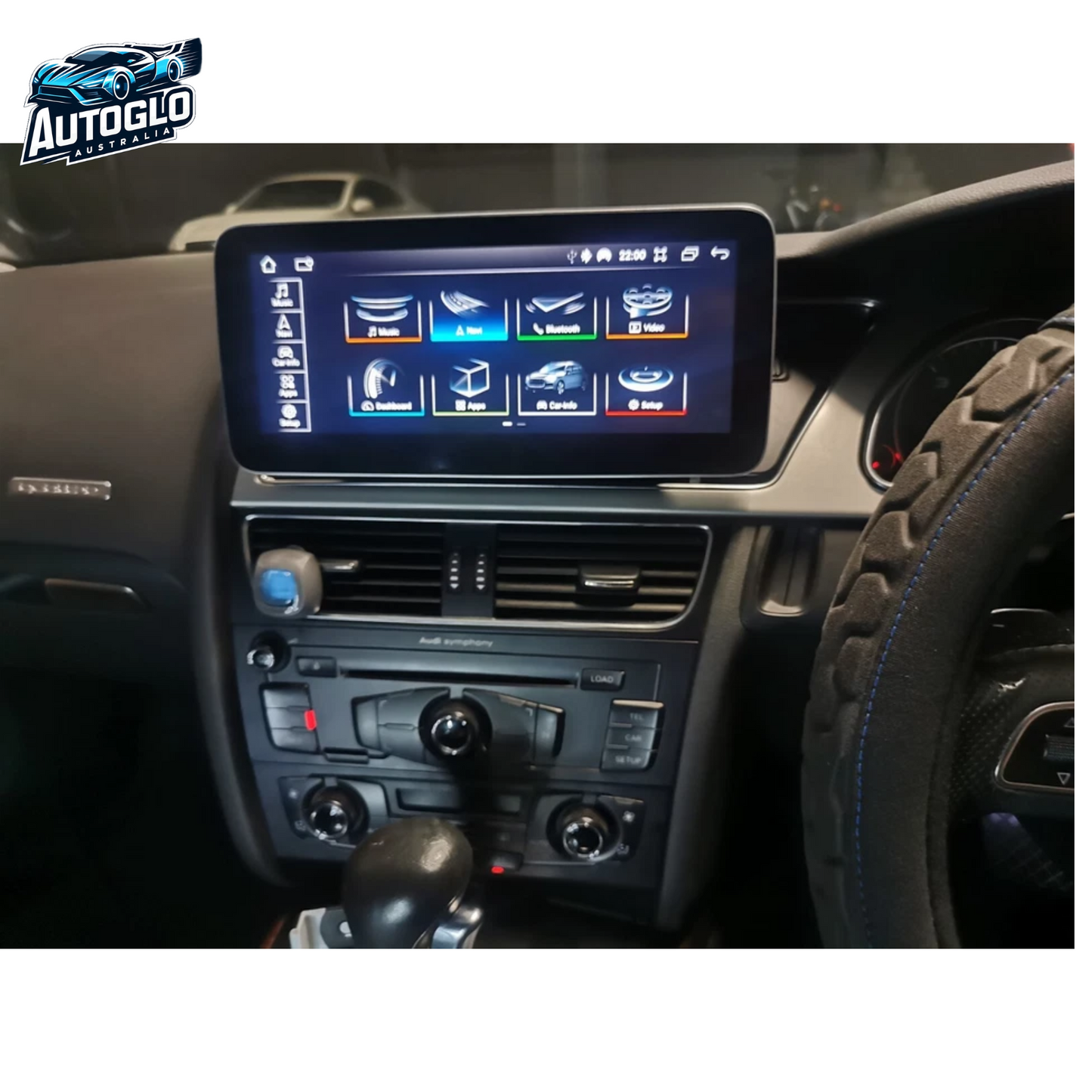 Autoglo Australia 10.25" Android Carplay Car Stereo GPS Head Unit For Audi A4 B8 A5 (2009-16 Low)