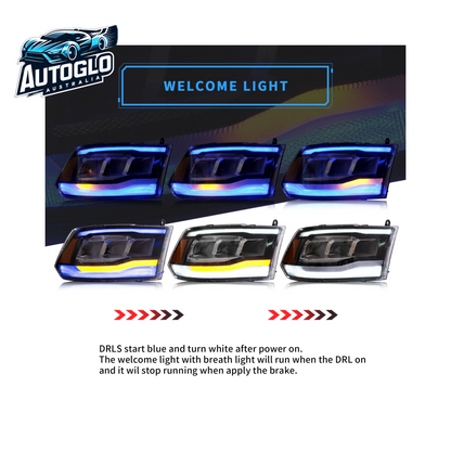 VLAND Full LED Headlights For Dodge Ram 1500/2500/3500 2009-2018/Ram 1500 Classic 2019-2021