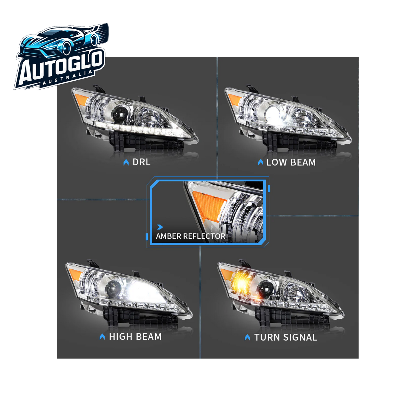 VLAND Projector Headlights for Lexus ES350 2010-2012