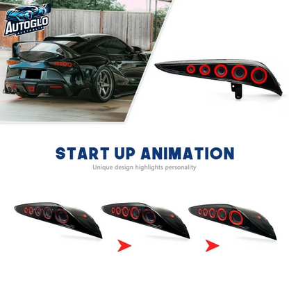 Autoglo Australia LED Tail Lights for Toyota Supra A91GR 2018-2023 DRL Start up Animation