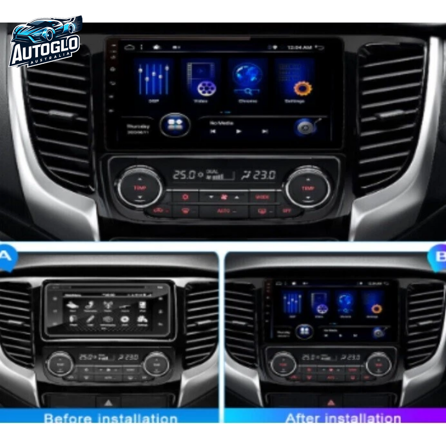 Autoglo Australia 9" Android 12 Stereo Carplay for HONDA JAZZ GD 2GB+32G (2002-08)