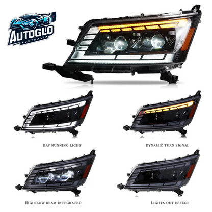Autoglo Australia Full LED Headlights for Toyota Hiace 2019-2023 Start UP Animation