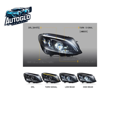 VLAND LED Projector Headlights For Mercedes Benz W205 C-Class 2015-2021