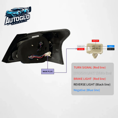 VLAND LED Taillights For 2006-2012 Toyota Yaris Sedan