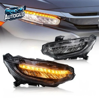 VLAND Full LED Headlights for Honda Civic 10TH Gen Honda Civic Sedan / Coupe / Hatchback / Type R 2016 2017 2018 2019 2020