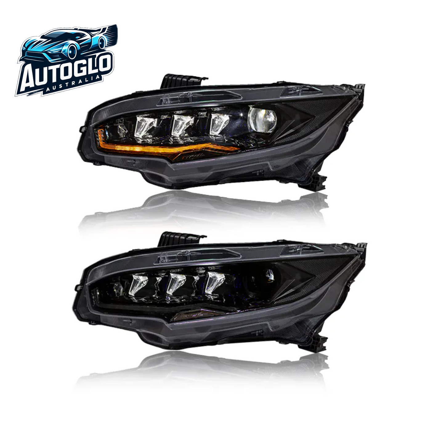 Autoglo Australia Headlamps For Honda Civic 10th 2016-2020 Car Led Rear Lamps