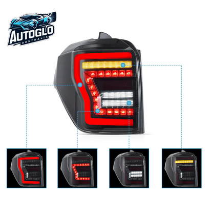 VLAND Pair LED Tail Lights For Toyota 4Runner 2010-2023 w/Sequential Turn Signal