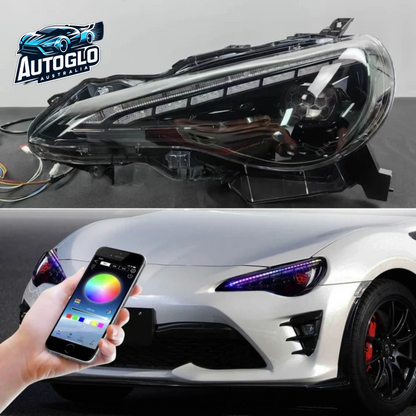 Autoglo Australia LED RGB Cellular Headlights For Subaru BRZ 2012-2021 Toyota 86
