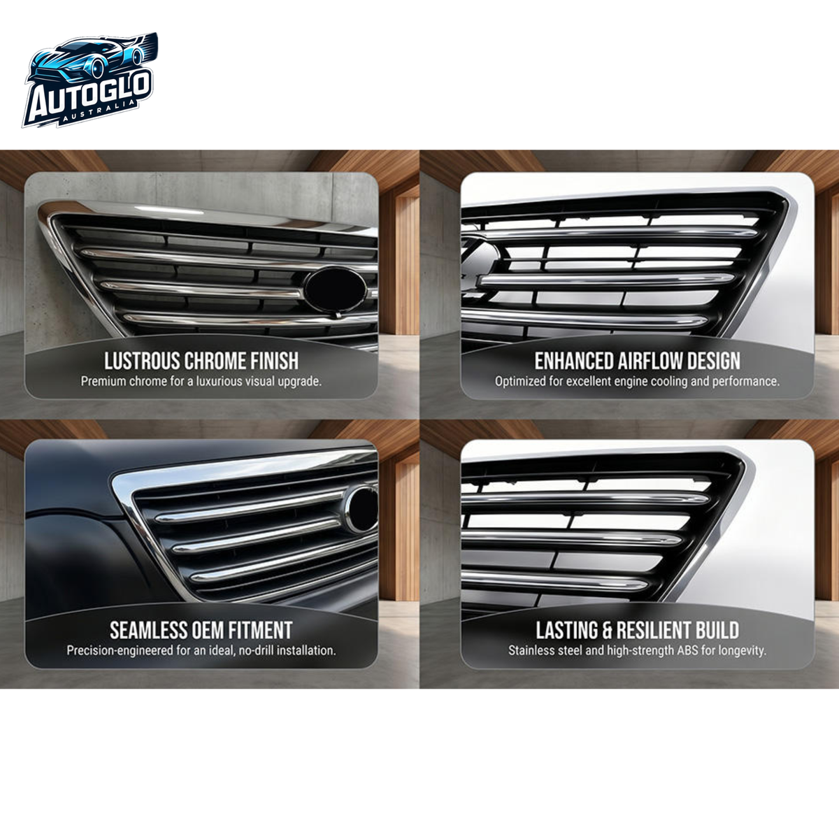 Autoglo Australia Lexus LX470 J100 2003–2009 Side Window Visors Grille