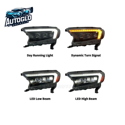 LED Headlights for Ford Ranger 2015-2020 v2