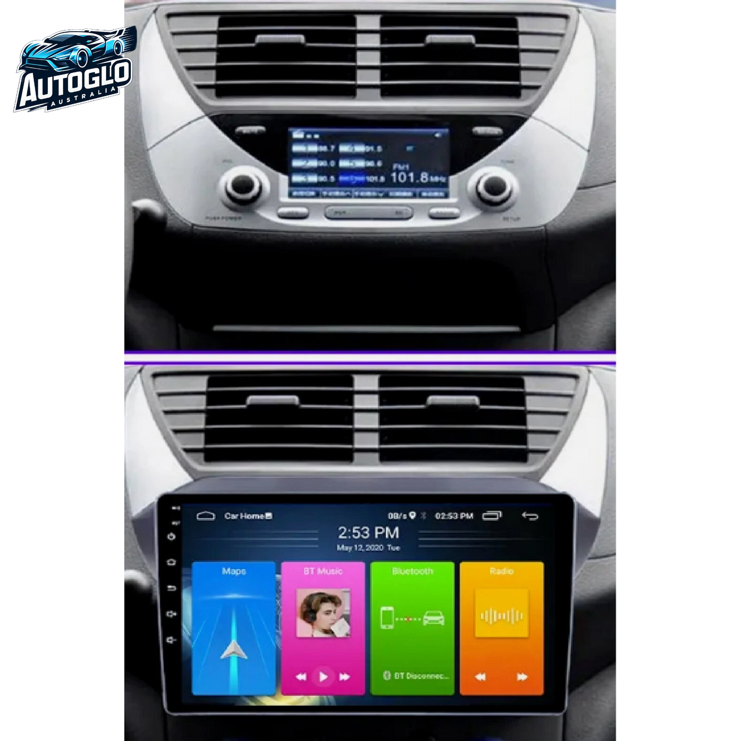 Autoglo Australia 9" Android Carplay BT GPS Stereo for SUZUKI ALTO 2GB+32G (2009-14)