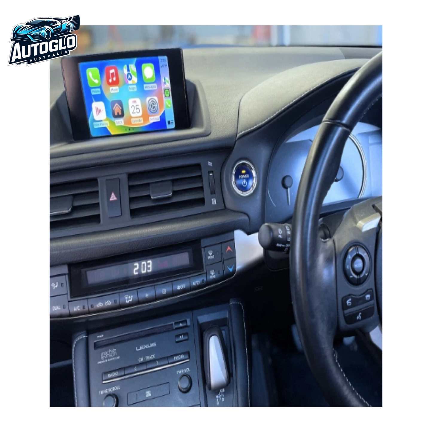 Autoglo Australia 9" Android 13 Carplay GPS BT Stereo for Lexus CT200H LOW (2011-19)