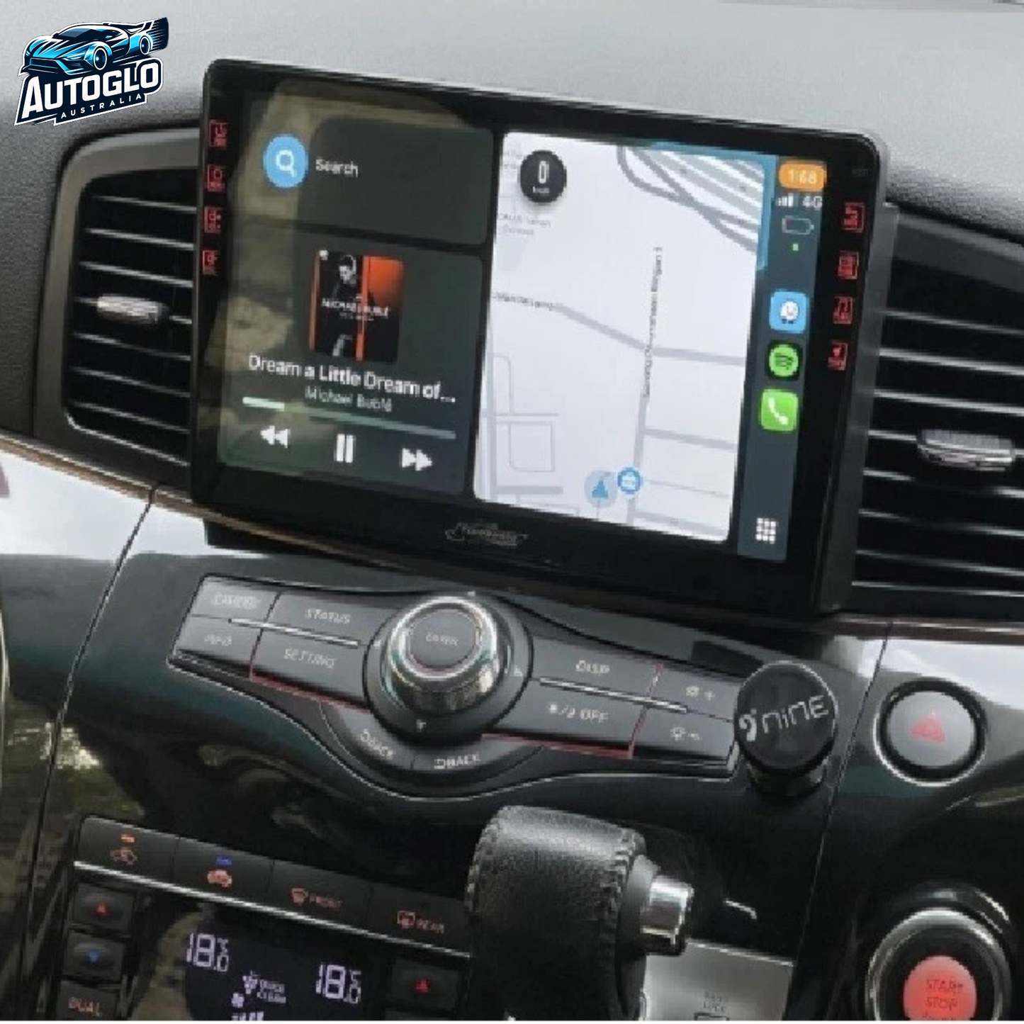 Autoglo Australia 10.1" (2+32G) Carplay Android 13 BT GPS NAVI Stereo for NISSAN ELGRAND (2010-18)
