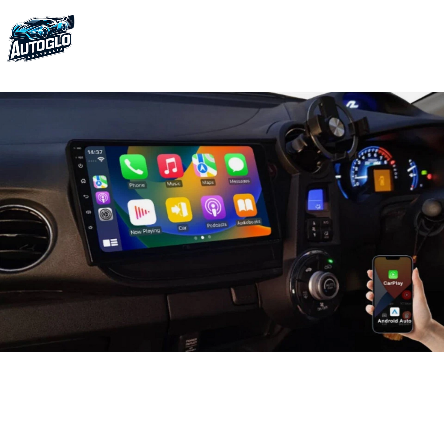Autoglo Australia 9" (2G+32G) GPS BT WiFi CARPLAY ANDROID 13 Stereo For HONDA INSIGHT (2010-13)