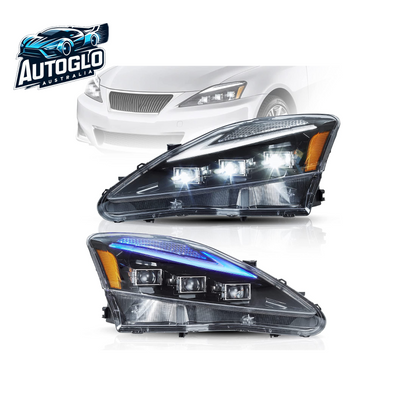 VLAND LED Projector Headlights For Lexus IS250/IS250C IS350/IS350C IS220d ISF 2006-2013 With Blue Breathing Animation