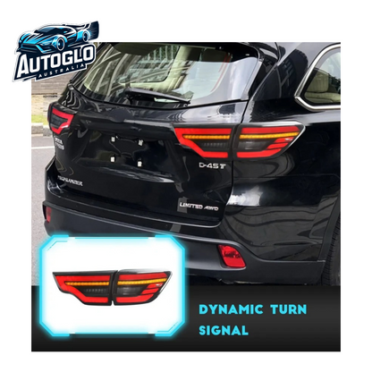 Autoglo Australia LED Taillights For Toyota Highlander 2014-2019 DRL Start UP Animation