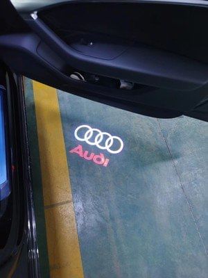 x2 Audi Logo S Line S3 Door Lights Welcome Projector