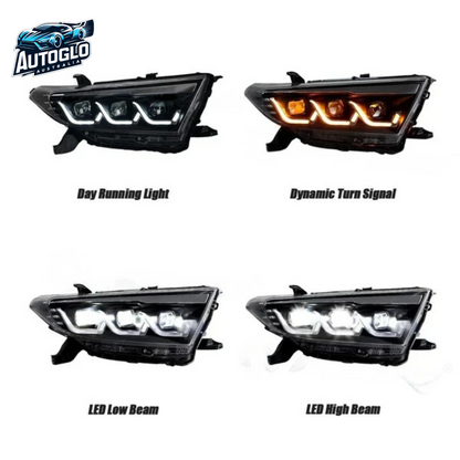Autoglo Australia 2011-2013 Toyota Highlander LED Headlights Demon eyes