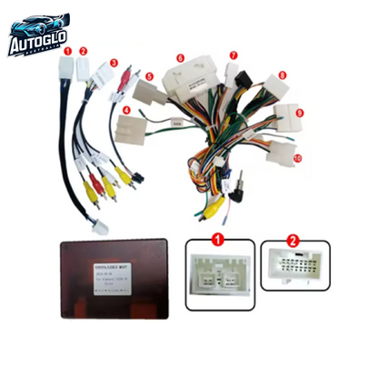 Autoglo Australia For Toyota Alphard Lexus IS250 IS300 Android Stereo Harness CANBUS Optical Fiber