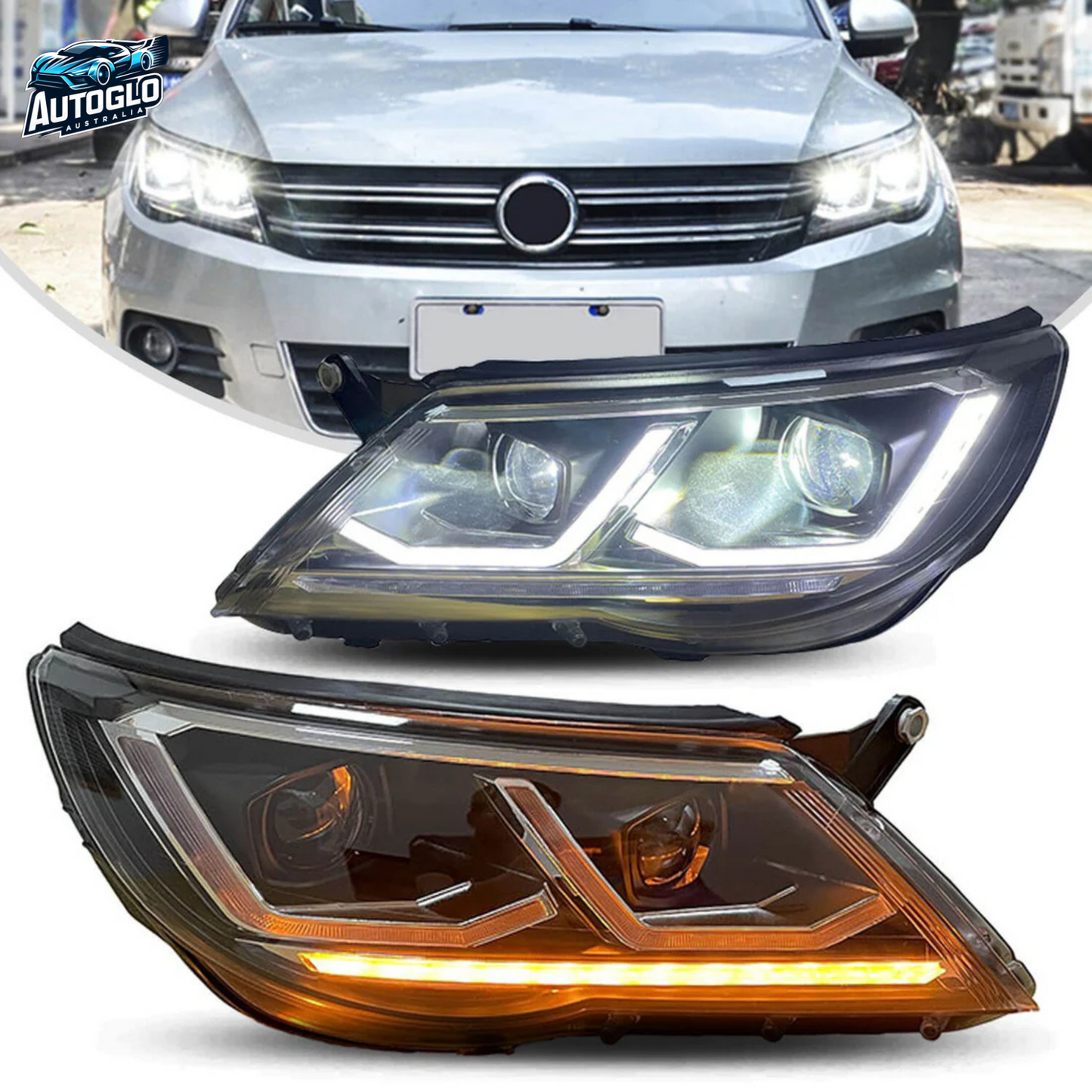 Autoglo Australia LED Headlights For VW Tiguan 09-11