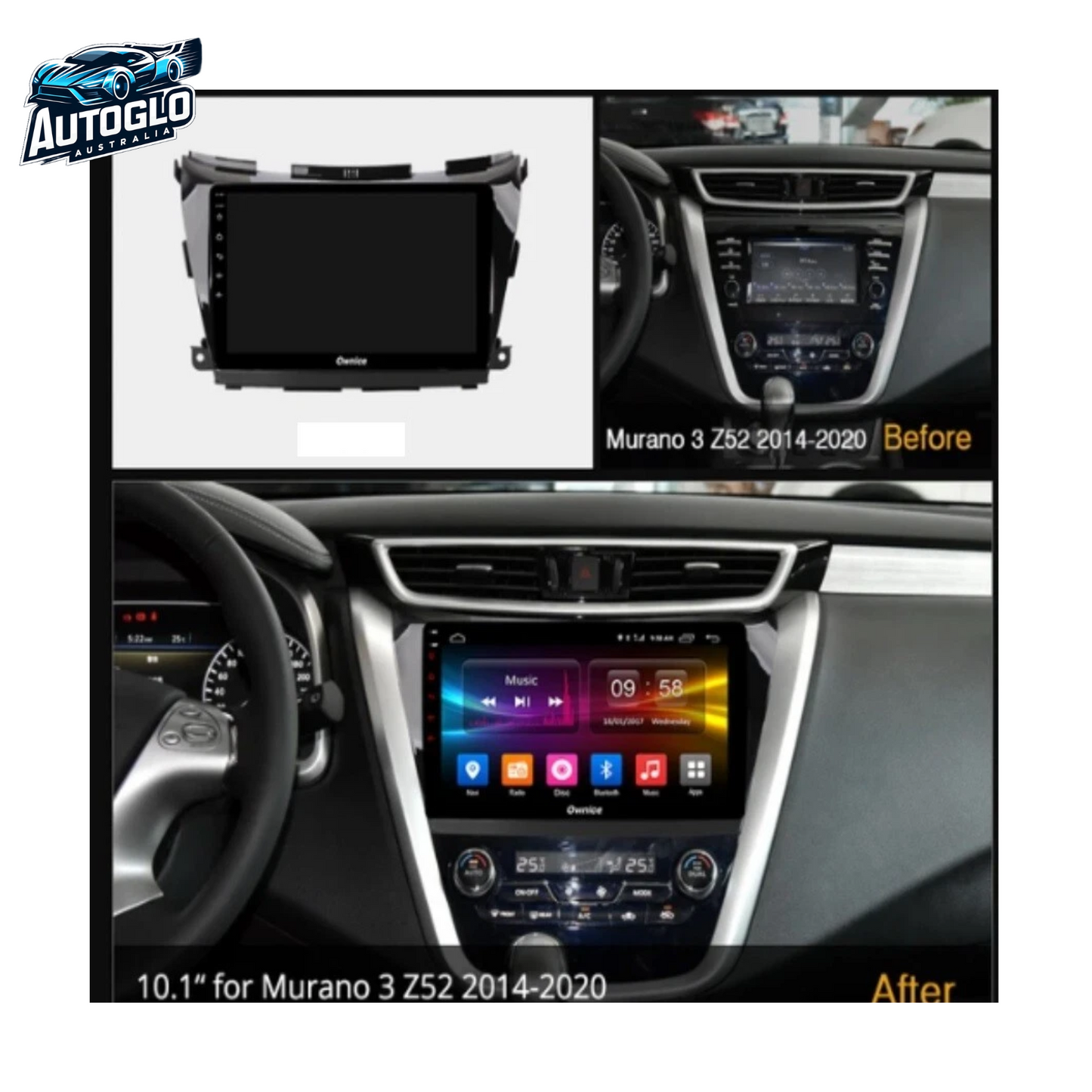 Autoglo Australia 9" Android Carplay BT GPS Stereo for Nissan Murano Z52 2GB+32G (2015-20)