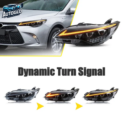 Autoglo Australia LED Headlights For Toyota Camry 2015-2017 DRL Start UP Animation