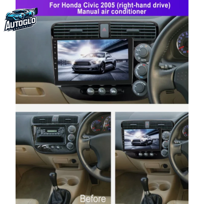 Autoglo Australia 9" (2GB+32G) Android Carplay BT GPS WiFi Stereo for HONDA CIVIC (2000-06)