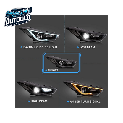VLAND LED Projector Headlights  Fit for 2012-2015 Hyundai Elantra【Avante MD】