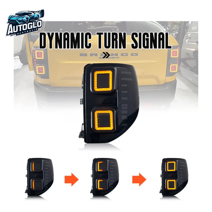 Autoglo Australia LED Tail Lights For Ford Bronco Sport 2021-2023 Sequential Rear Lamps