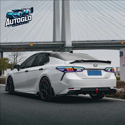 Autoglo Australia for Toyota Camry LED RGB Tail Lights 2018-2024 Rear Back Lamps