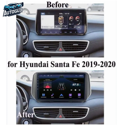 Autoglo Australia 10" CARPLAY ANDROID 2G+32G GPS BT WiFi Stereo For HYUNDAI SANTA Fe (2018-20)