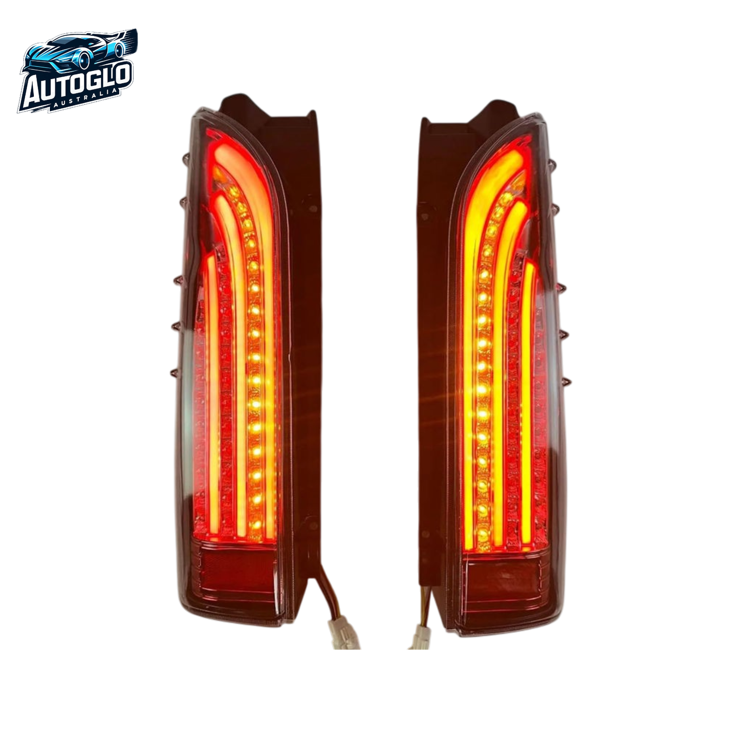 Autoglo Australia Toyota Hiace 2005–2018 LED Tail Lights Dynamic Turn Signal Assembly