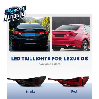 Autoglo Australia LED Tail Lights For Lexus GS 250 300h 350 F450h 2012-2020