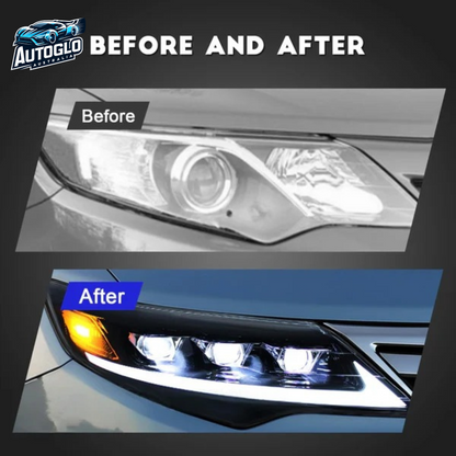 Autoglo Australia LED Headlights For Toyota Camry 2012-2014 DRL Start UP Animation