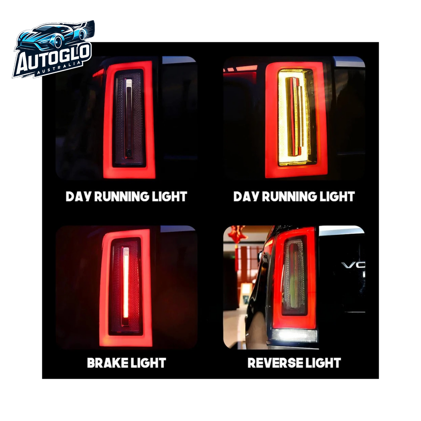 Autoglo Australia LED Tail Lights For Range Rover 2012-2021 4th Start UP Animation