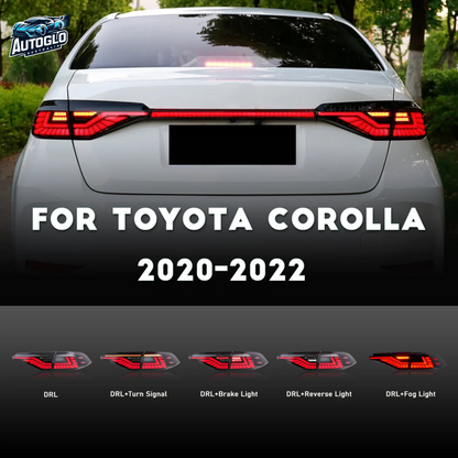 Autoglo Australia LED Tail Lights For Toyota Corolla 2020-2024 Middel East Version With Penetration lamp