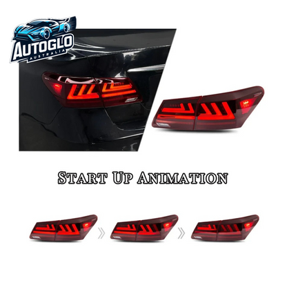 Autoglo Australia LED Tail Lights For 5th Gen Lexus ES 350 ES 240 2006-2012 Start UP Animation
