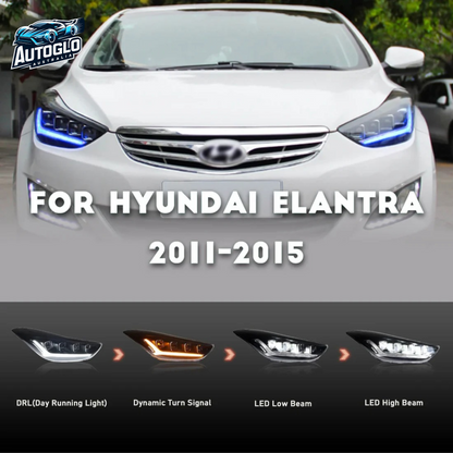 Autoglo Australia For Hyundai Elantra 2011-2015 Full LED Headlights