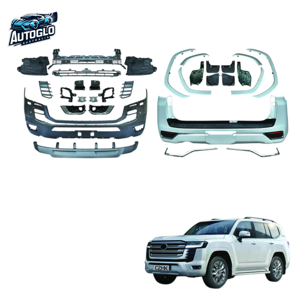Autoglo Australia Toyota Land Cruiser LC200 2008–2021 to LC300 2023 Body Kit