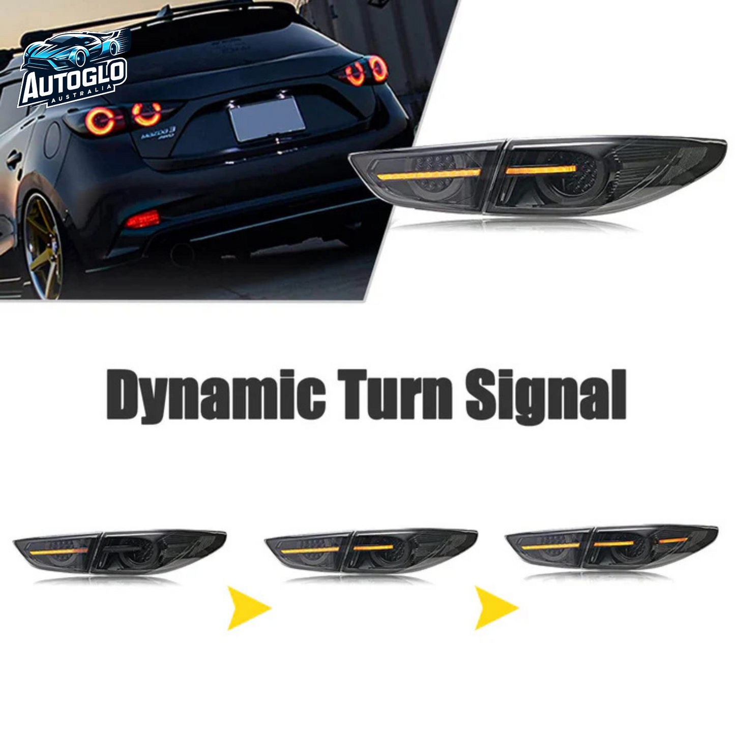 Autoglo Australia Tail Lights for Mazda 3 2019-2022